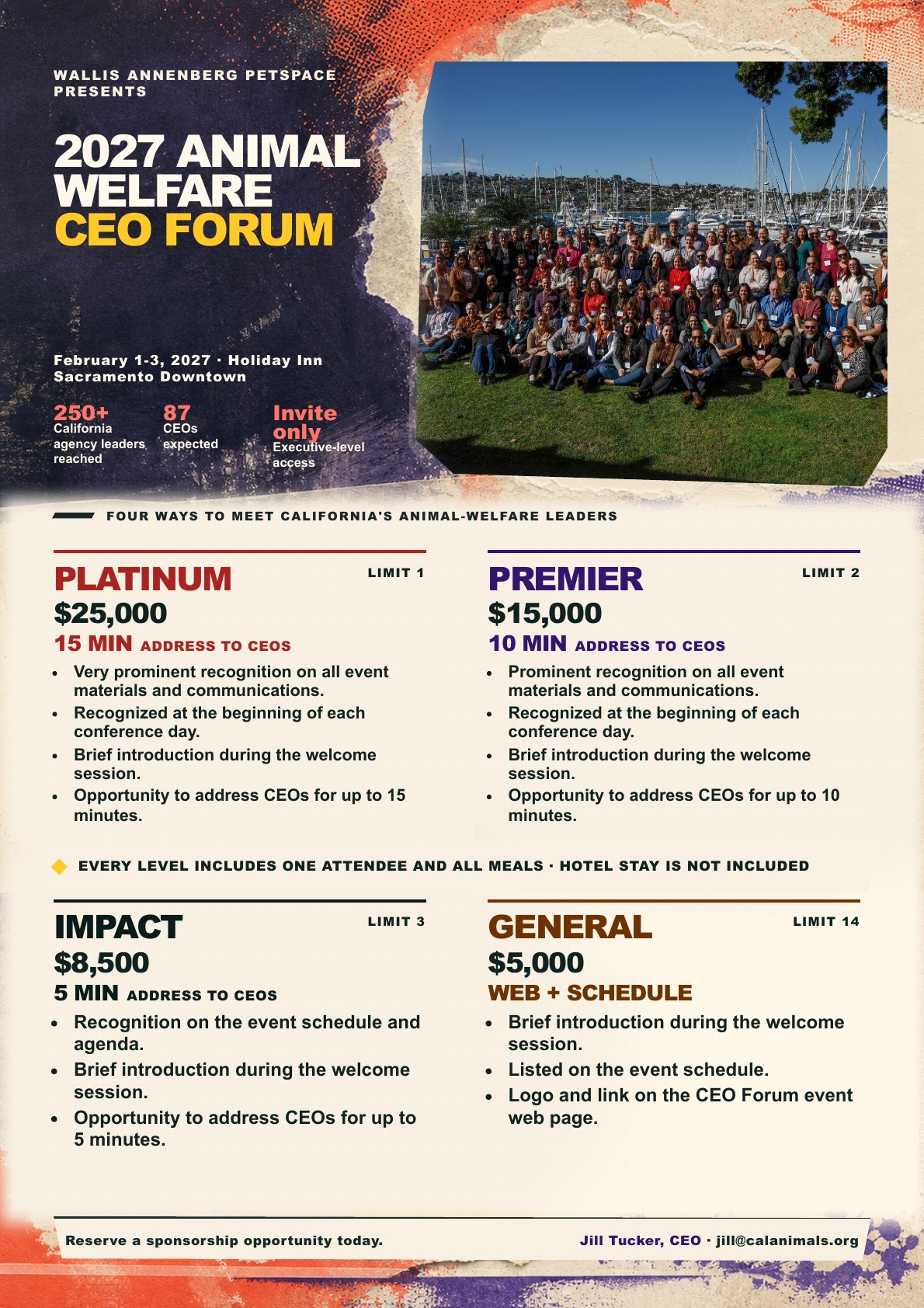 Redesigned CalAnimals sponsorship prospectus, page 3